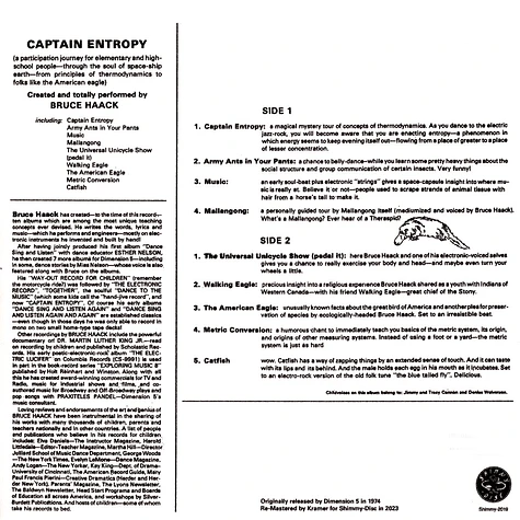 Bruce Haack - Captain Entropy Clear Vinyl Edition