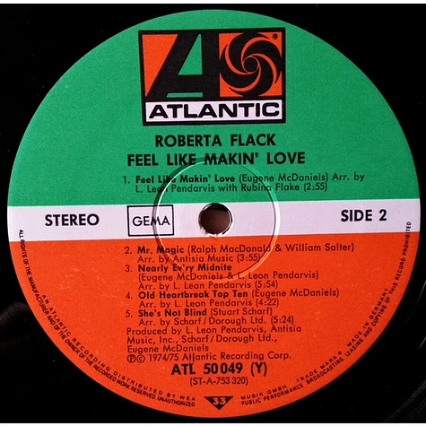 Roberta Flack - Feel Like Makin' Love