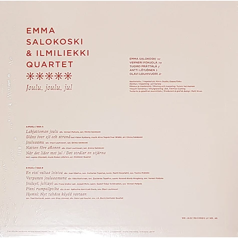 Emma Salokoski & Ilmiliekki Quartet - Joulu, Joulu, Jul