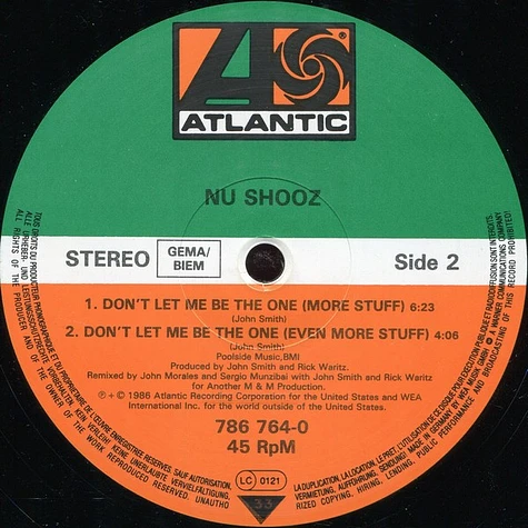 Nu Shooz - Don't Let Me Be The One