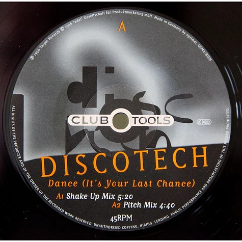 Discotech - Dance (It's Your Last Chance)