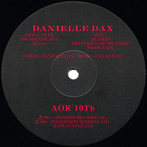 Danielle Dax - Big Hollow Man