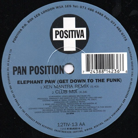 Pan Position - Elephant Paw (Get Down To The Funk)