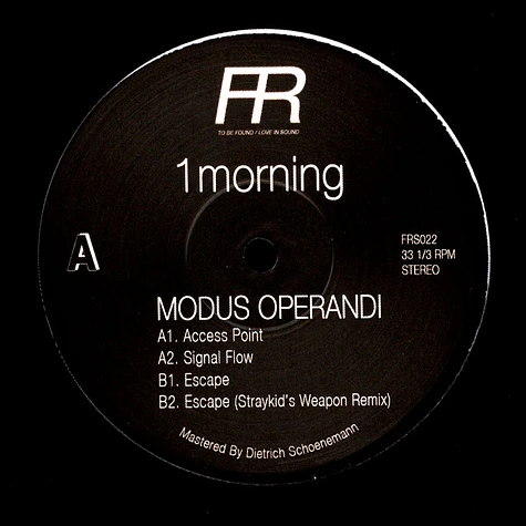 1morning - Modus Operandi