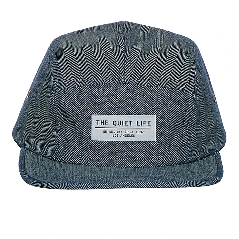 The Quiet Life - Denim Herringbone 5 Panel Camper Hat