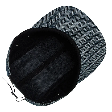 The Quiet Life - Denim Herringbone 5 Panel Camper Hat