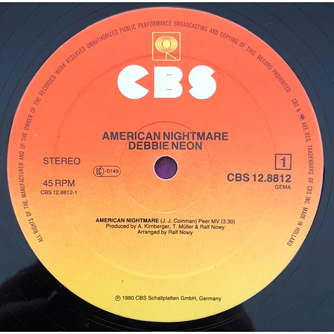 Debbie Neon - American Nightmare