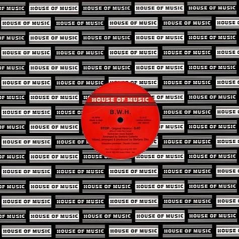 B.W.H. - Livin ' Up / Stop Grey Vinyl Edition