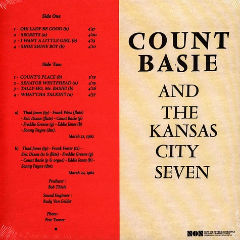 Count Basie - Count Basie And The Kansas City Seven Limited Edition Colored Vinyl