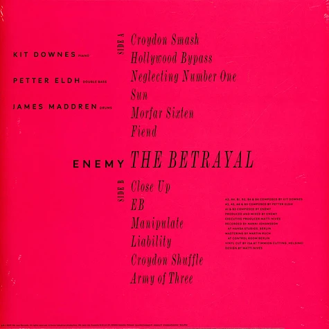 Enemy - The Betrayal Pink Marbled Vinyl Edition