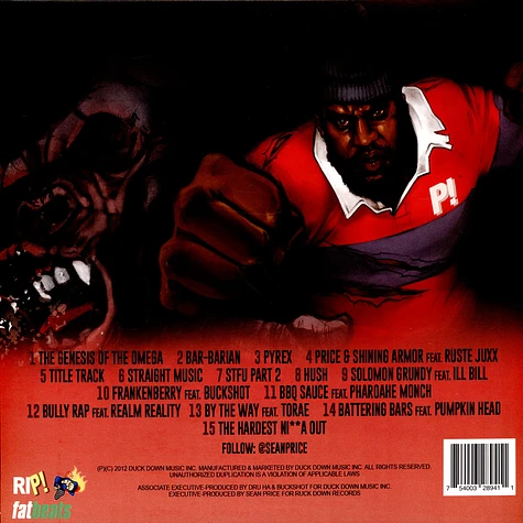 Sean Price - Mic Tyson HHV Exclusive Red W/ Black Smoke Vinyl Edition
