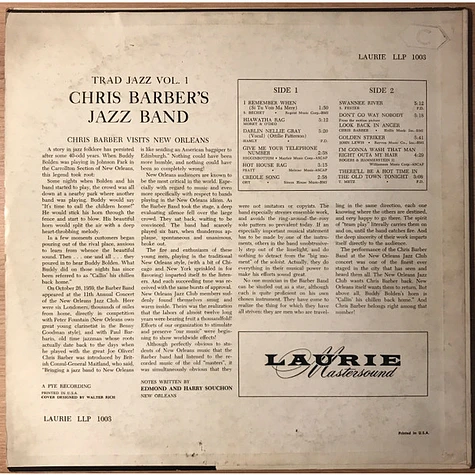 Chris Barber's Jazz Band - Trad Jazz Vol. 1