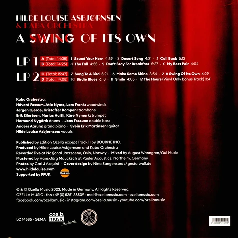 Hilde Louise Asbjornsen & Kaba Orchestra - A Swing Of Its Own