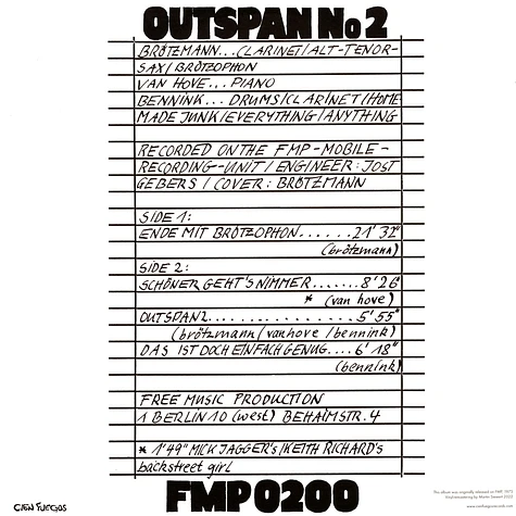 Brötzmann / Van Hove / Bennink - Outspan No.2