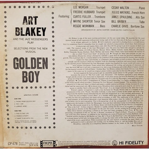 Art Blakey & The Jazz Messengers - Selections From "Golden Boy"