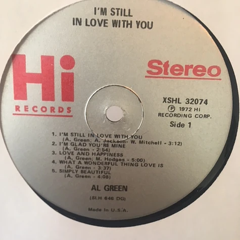Al Green - I'm Still In Love With You
