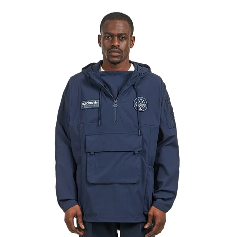 Adidas Spezial Todmorden フード付きナイロンジャケットM adidas Originals Spezial Todmorden Smock Jacket Chalk White
