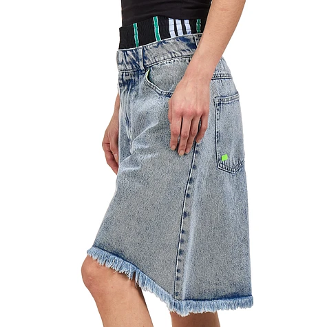 Women's Clothing - adidas Originals x KSENIASCHNAIDER Boxer Short Jeans -  Black