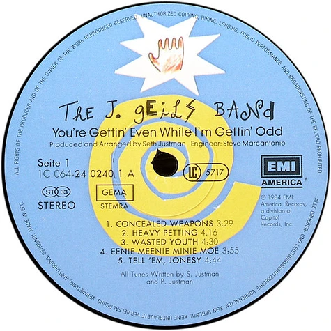 The J. Geils Band - You're Gettin' Even While I'm Gettin' Odd