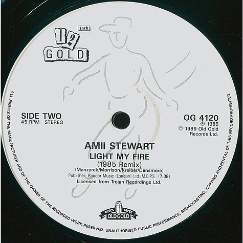 Amii Stewart - Knock On Wood (1985 Remix) / Light My Fire (1985 Remix)