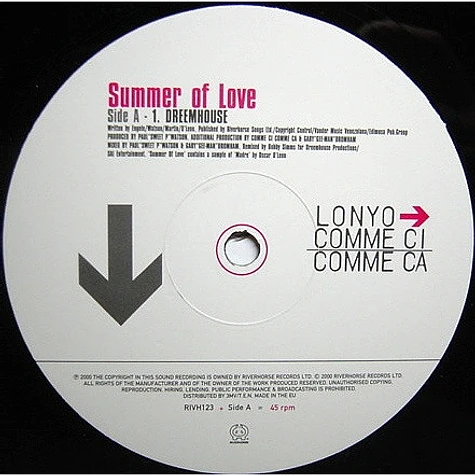 Lonyo → Comme Ci Comme Ca - Summer Of Love