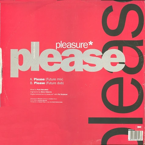 Pleasure - Please (Oakenfold Mixes)