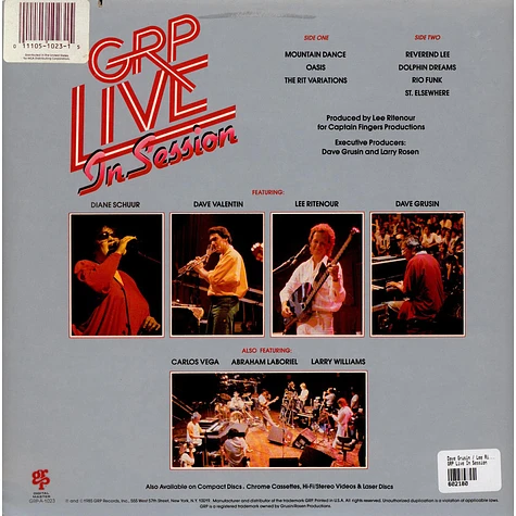 Dave Grusin, Lee Ritenour, Diane Schuur, Dave Valentin - GRP Live In Session