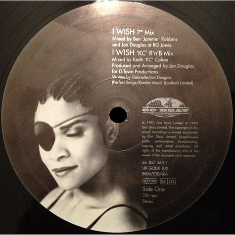 Gabrielle - I Wish - Vinyl 12