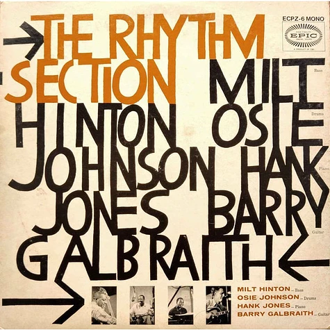 The Rhythm Section : Milt Hinton / Osie Johnson / Hank Jones / Barry Galbraith - The Rhythm Section