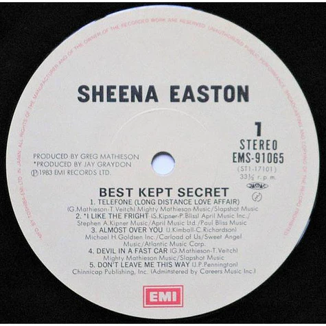 Sheena Easton - Best Kept Secret