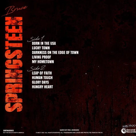 Bruce Springsteen - Wnew Fm Broadcast The Hollywood Center Studios Hollywood Ca 5th June 1992 Orange / Yellow Splatter Vinyl Edition