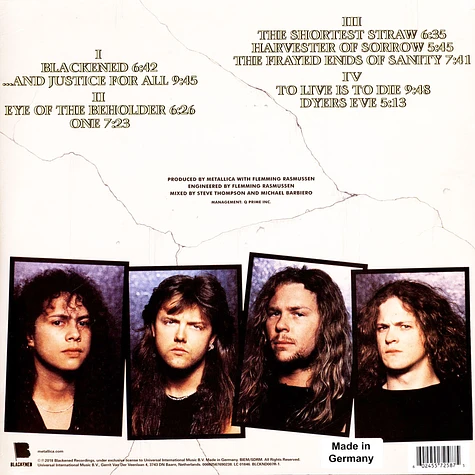 Metallica - ...And Justice For All Dyers Green Vinyl Edition
