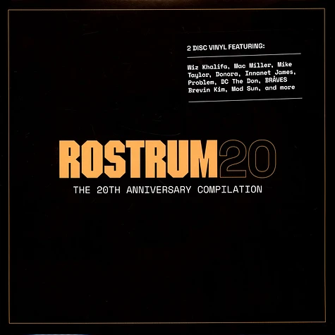 V.A. - Rostrum 20: The 20th Anniversary Compilation Black Friday Record Store Day 2023 Golden / Black Vinyl Edition
