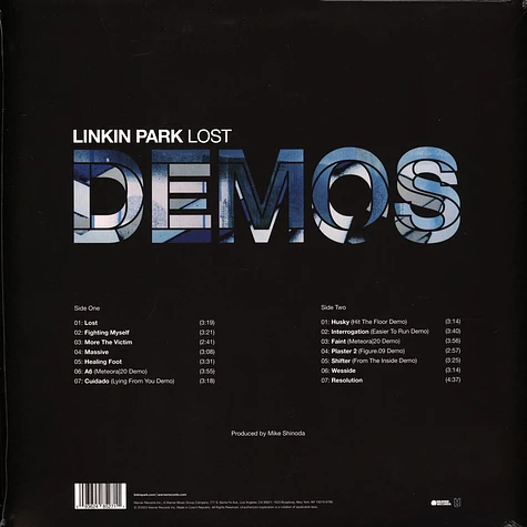 Linkin Park - Lost Demos Black Friday Record Store Day 2023 Sea Blue Vinyl  Edition - Vinyl LP - 2023 - CZ - Original