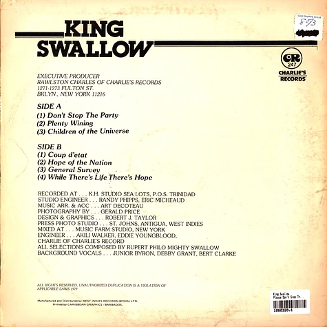 King Swallow - Please Don't Stop The Party Party Party