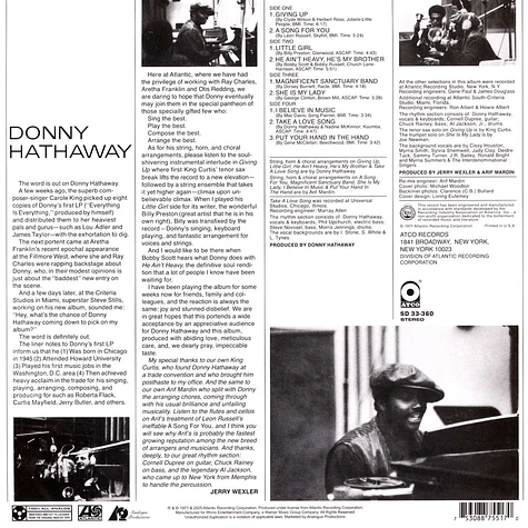 Donny Hathaway - Donny Hathaway Atlantic 75 Series