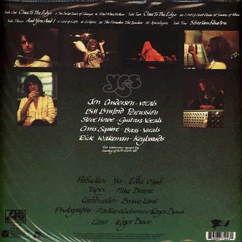 Yes - Close To The Edge Atlantic 75 Series - Vinyl 2LP - 2023 - US