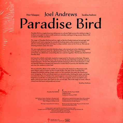 Joel Andrews - Paradise Bird
