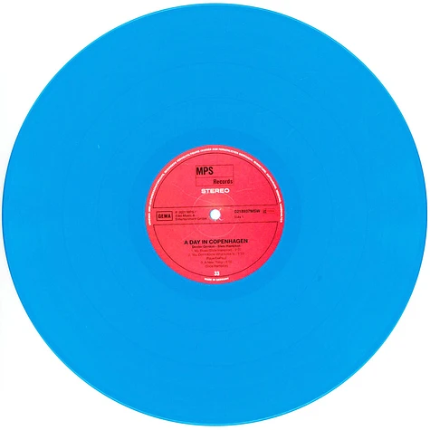 Dexter Gordon & Slide Hampton - A Day In Copenhagen Black Friday Record Store Day 2023 Sky Blue Vinyl Edition