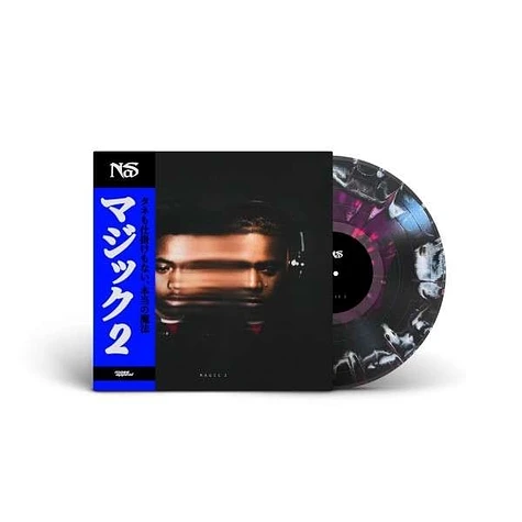 Nas - Magic 2 Neon Violet / Black / White Mix Vinyl Edition