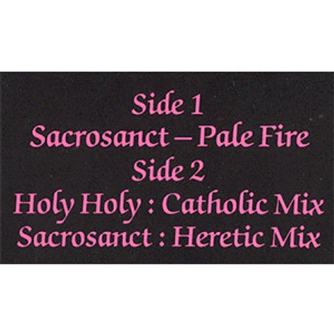 Play Dead - Sacrosanct - Pale Fire