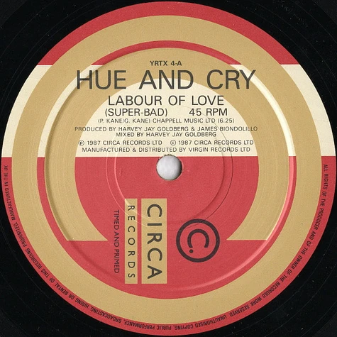 Hue & Cry - Labour Of Love (Version Super-Bad)
