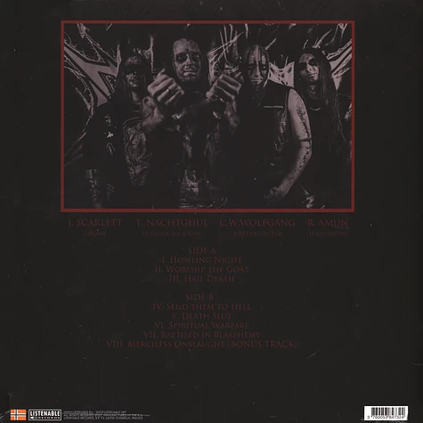 Devastator - Baptised In Blasphemy Red Vinyl Edition
