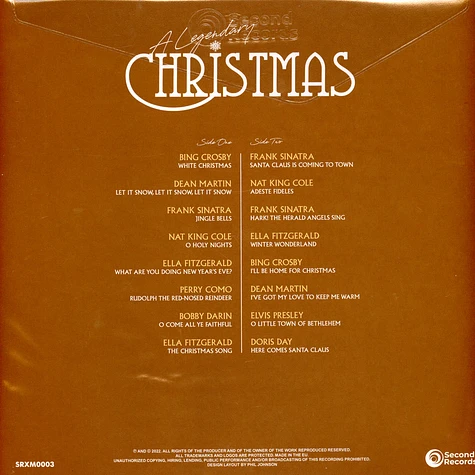 V.A. - A Legendary Christmas Volume Three - The Gold Collection Gold Vinyl Edition