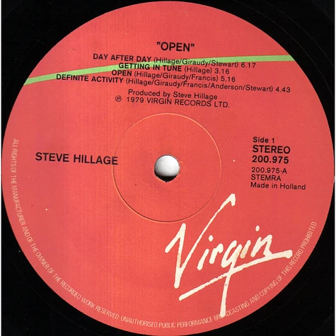 Steve Hillage - Open