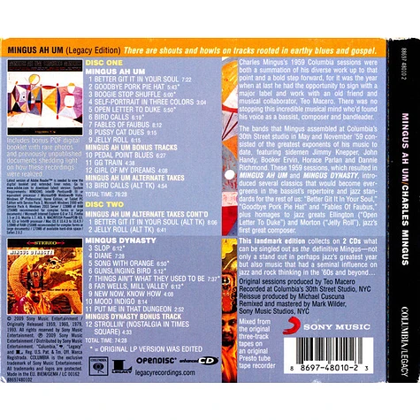 Charles Mingus - Mingus Ah Um (50th Anniversary 2-CD Deluxe Set)