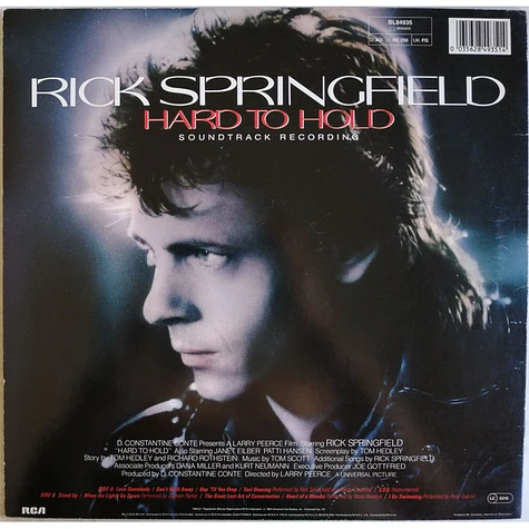 Rick Springfield - OST Hard To Hold