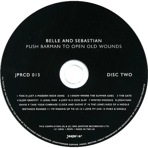 Belle & Sebastian - Push Barman To Open Old Wounds