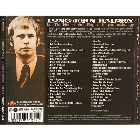 Long John Baldry - Let The Heartaches Begin - The Pye Anthology