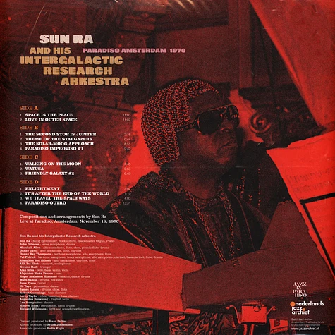 Sun Ra & His Intergalactic Research Arkestra - Paradiso Amsterdam 1970